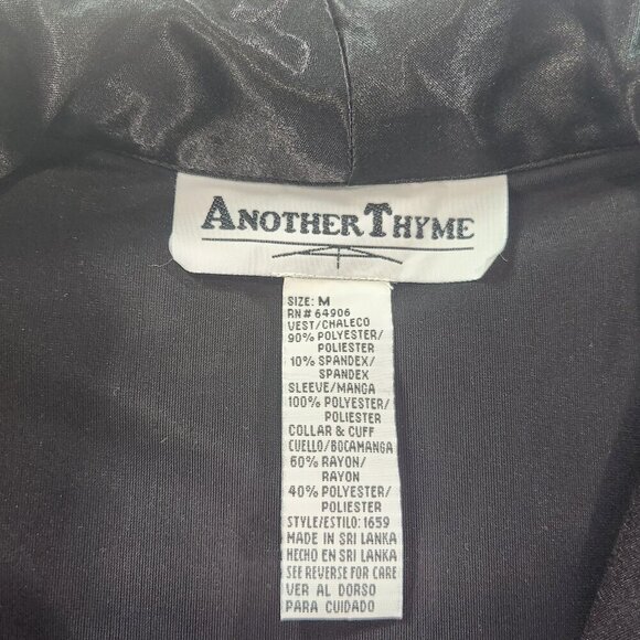 Velvet Evening Blouse, M, Vintage, Sheer Sleeves, Another Thyme,
Lot I - Picture 4 of 7